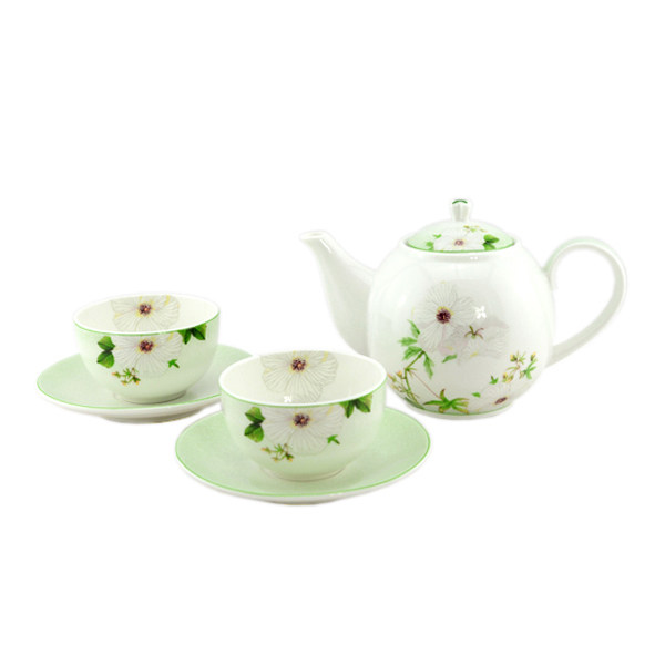 韩国原装进口hankook月光整套茶具2人套装韩式茶壶整套茶具