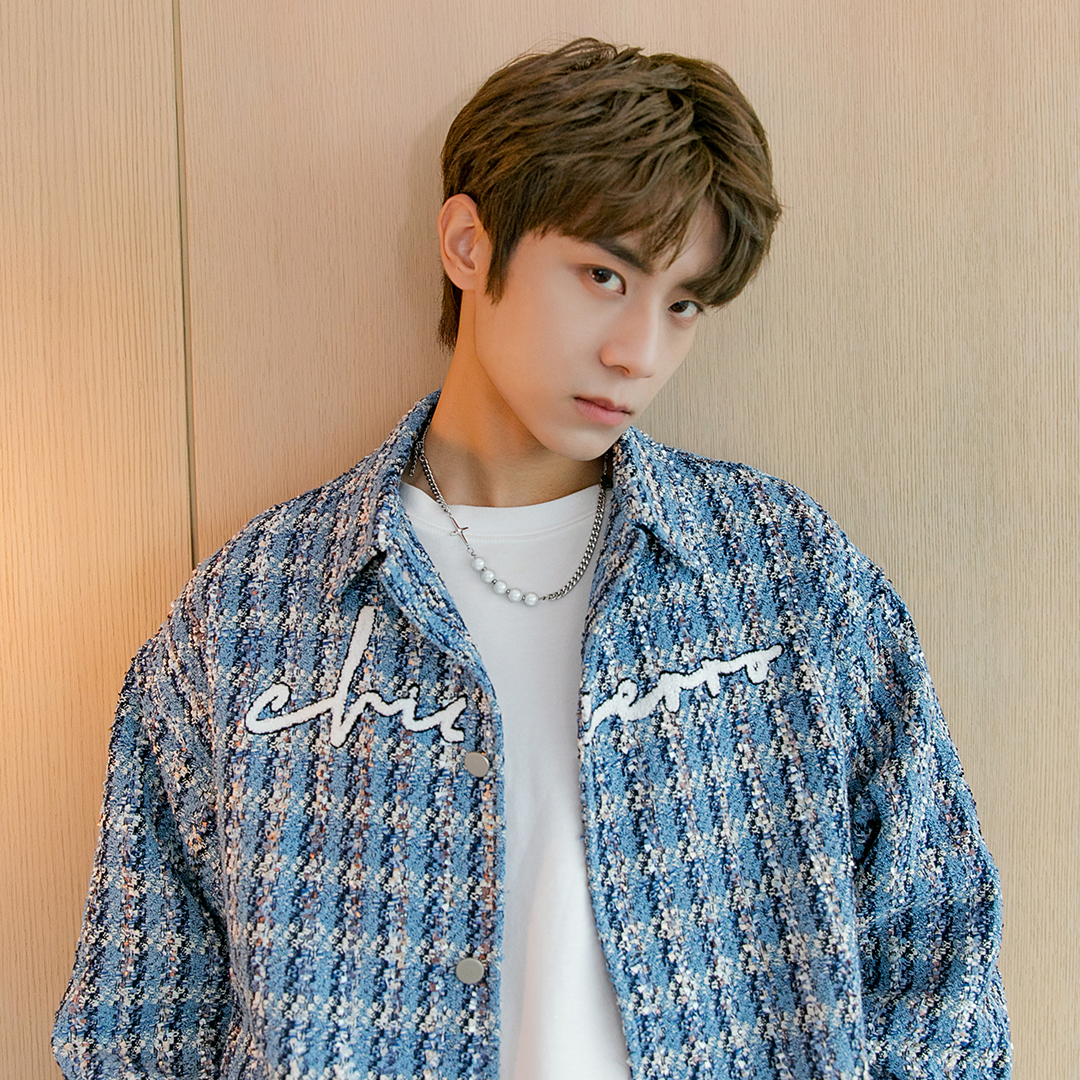 CHICERRO西西里男装小香风格子宽松夹克长袖外套男翻领春秋新品潮