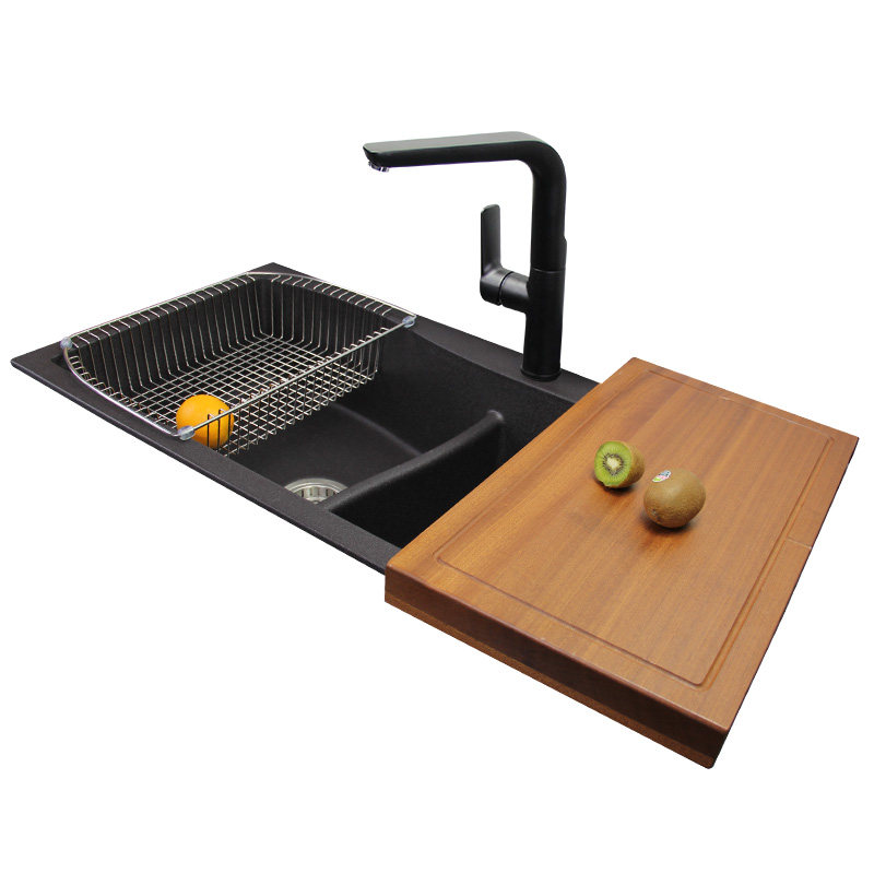 迈锐博洗菜台上台下水池花岗岩碗盆洗碗厨房石英双槽水槽套餐