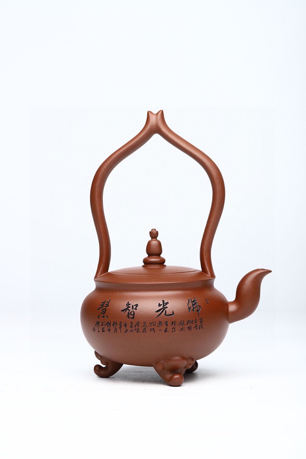 宜兴紫砂持壶保真手工名家紫砂壶宜兴实价提梁佛手茶壶