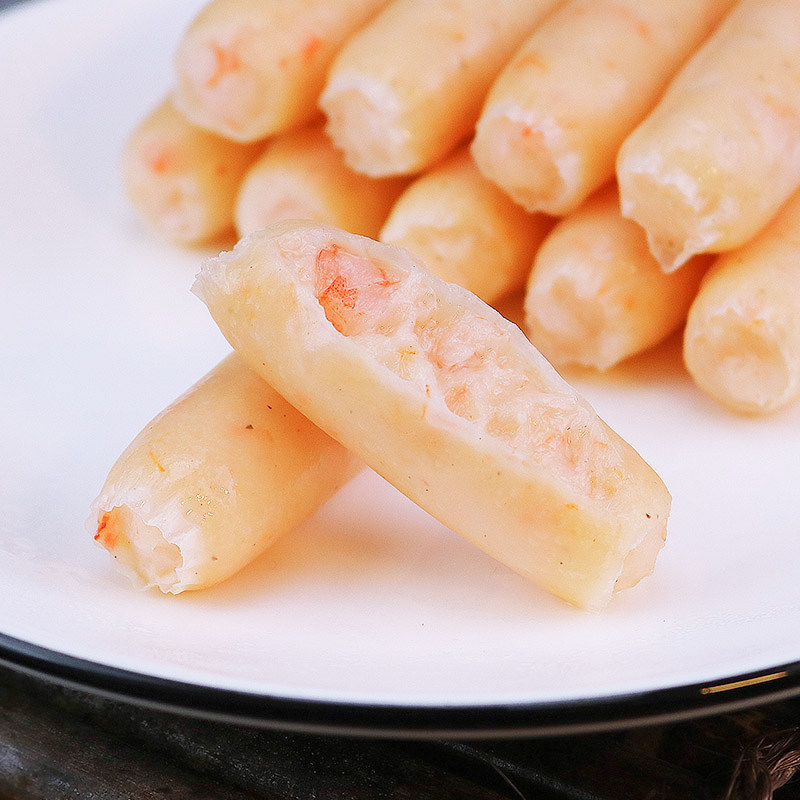 虾滑脆肠250g小香香肠肠虾肉肠叼肠一指指肠虾类制品