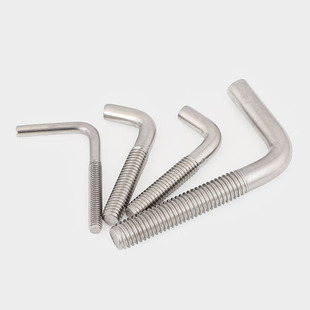 304不锈钢7字螺钉七字钩l型螺丝7字钩直角钩螺栓 m4m5m6m8m10m12