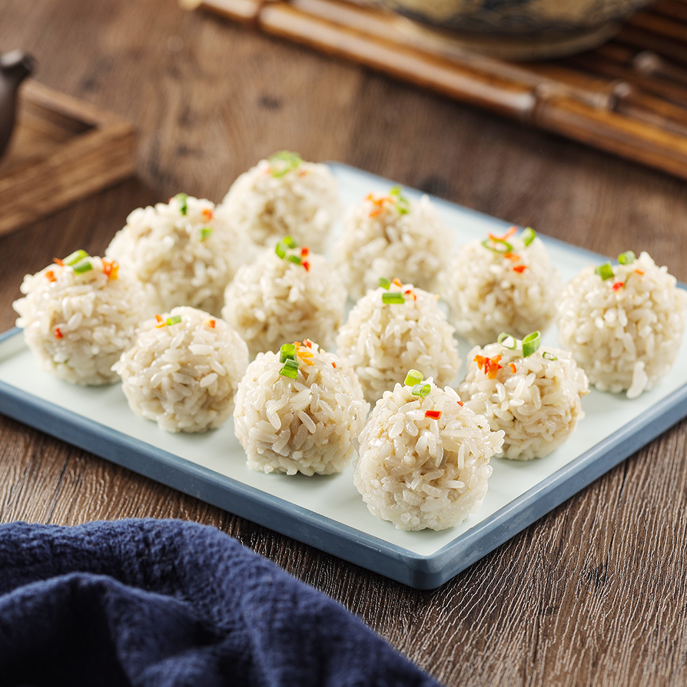 丸子肉丸珍珠藕圆肉圆360g12酒店半成品糯米雪花半成品肉类