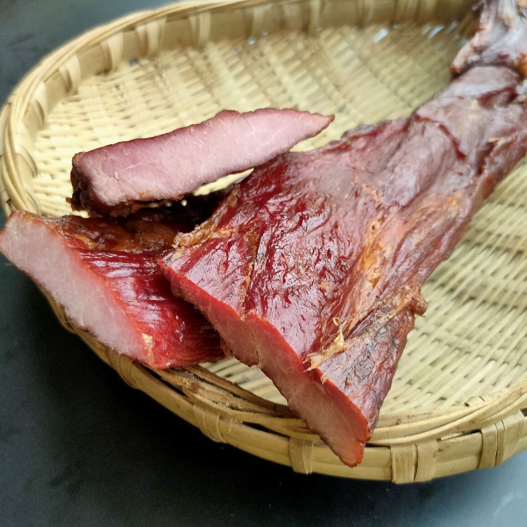 烟熏里脊肉全腊肉传统工艺柴火湖南特产手工腊