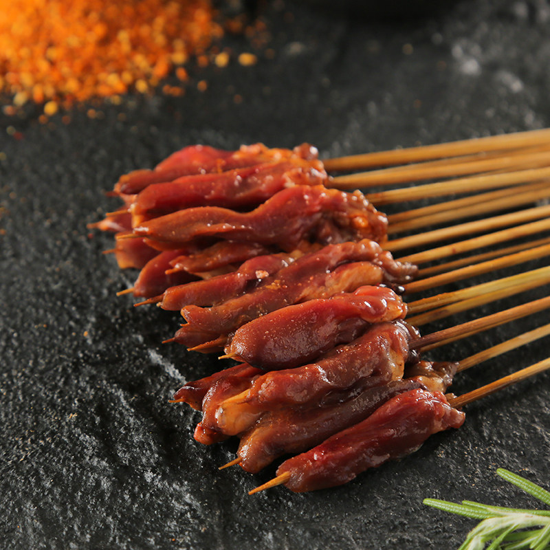 小串鸡心冷冻炸串半成品街霸小鲜肉夺命手把串肉串鸡肉丸