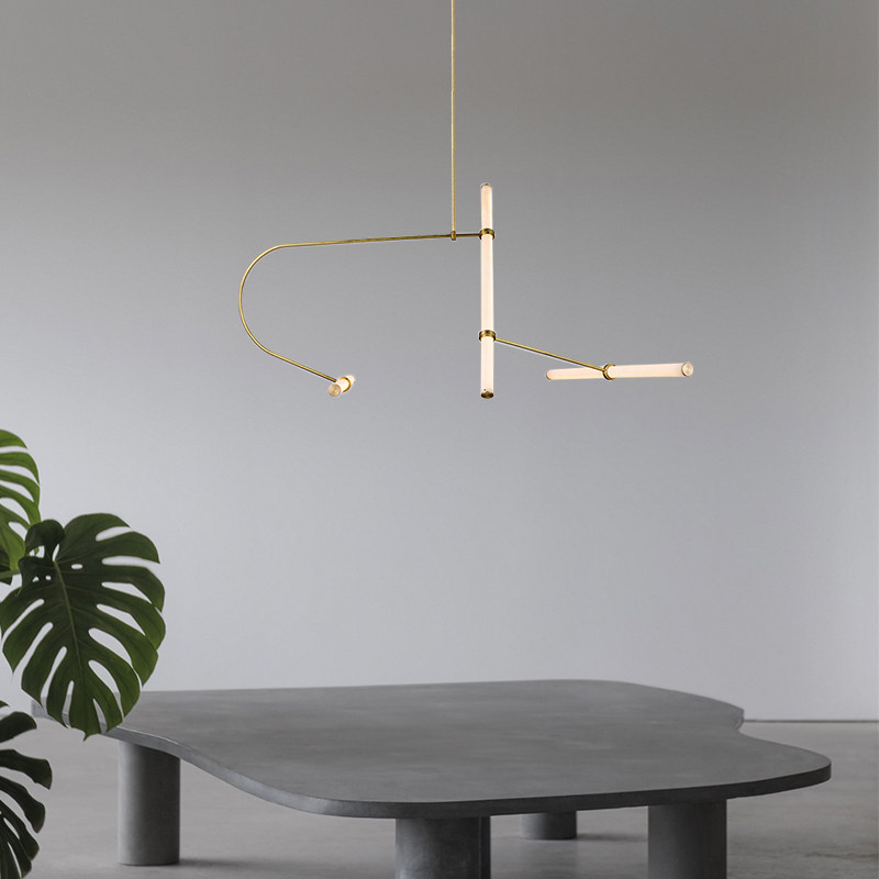 吊灯北欧现代简约设计师售楼部样板房个性艺术艺术客客厅吊灯