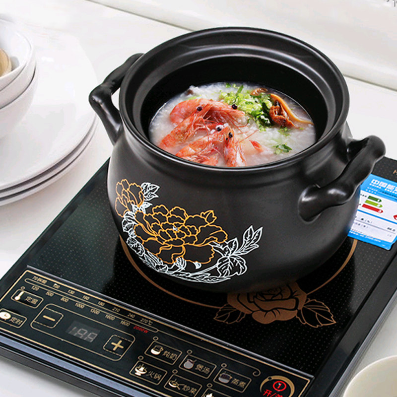 电磁炉专用砂锅炖锅家用燃气灶明火瓦煲麦饭石陶瓷砂锅
