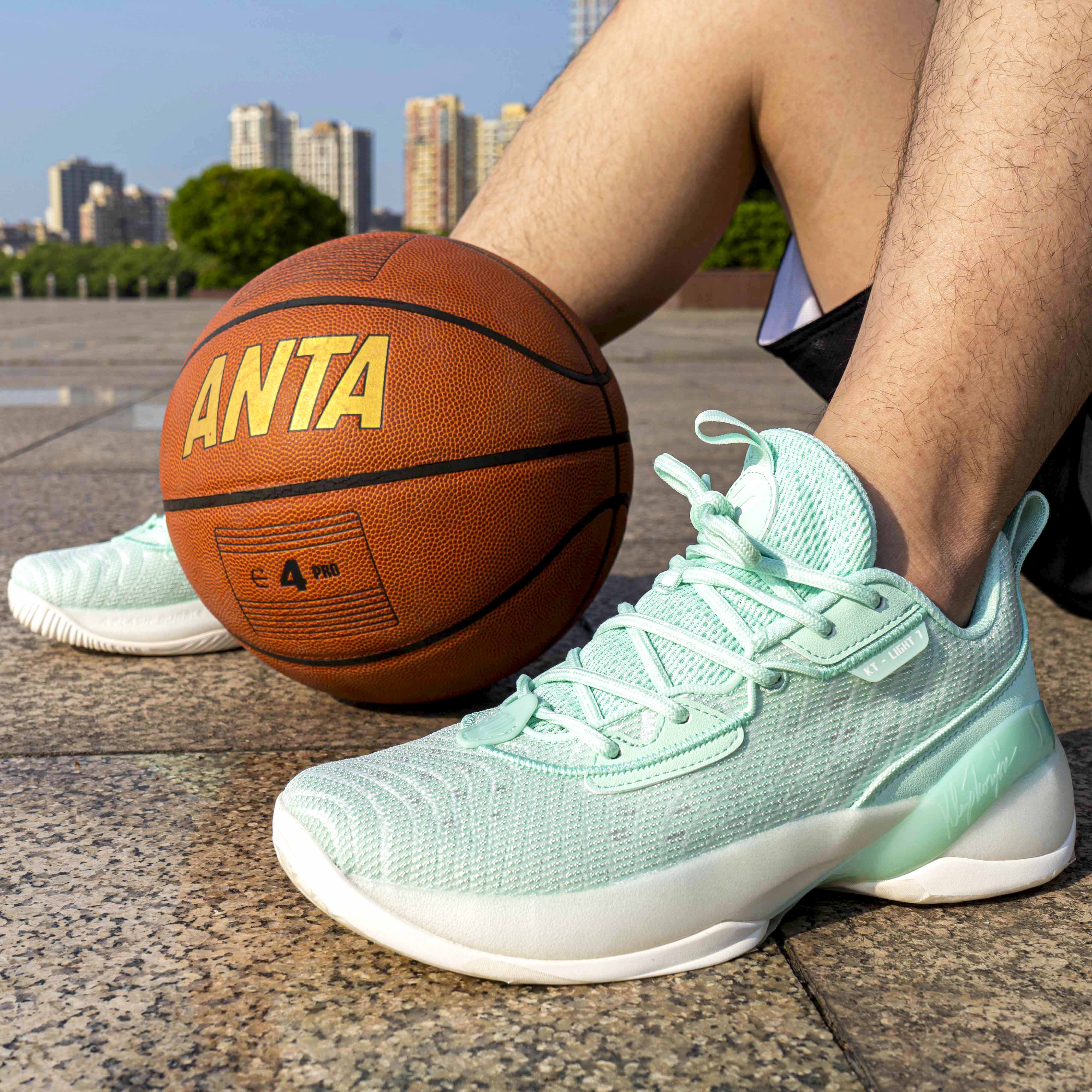 球鞋安踏kt轻骑兵7代篮球夏季新款汤普森系列篮球鞋