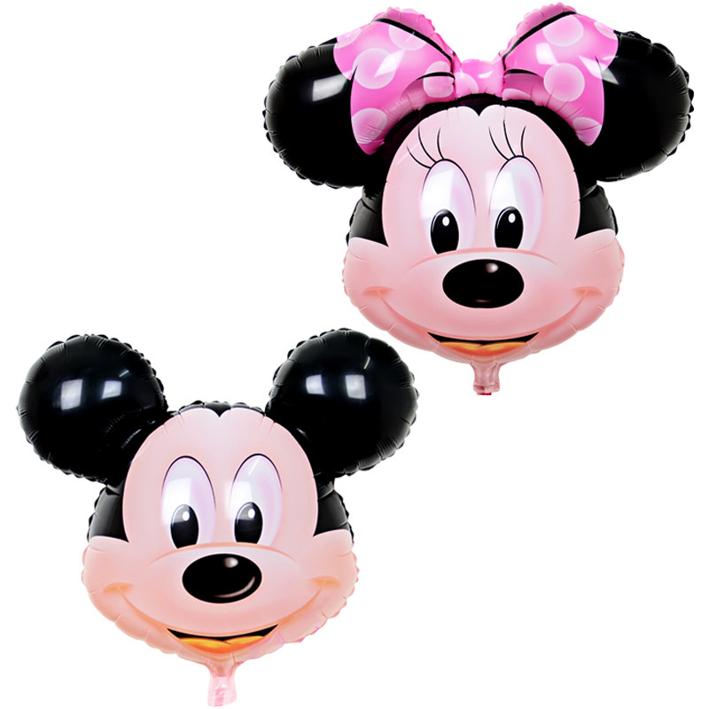 气球卡通铝膜儿童生日宝宝百日布置可爱米奇飘空气球