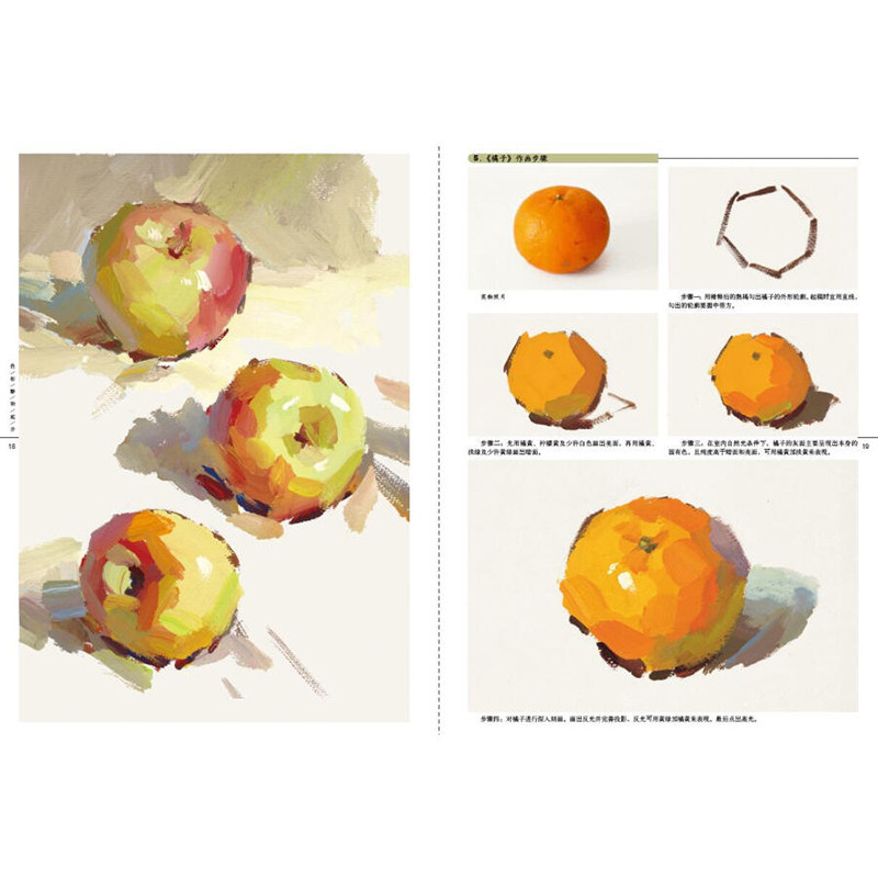 水彩水粉画技法书籍 色彩基础知识 不同题材临摹静物照片 作画技巧