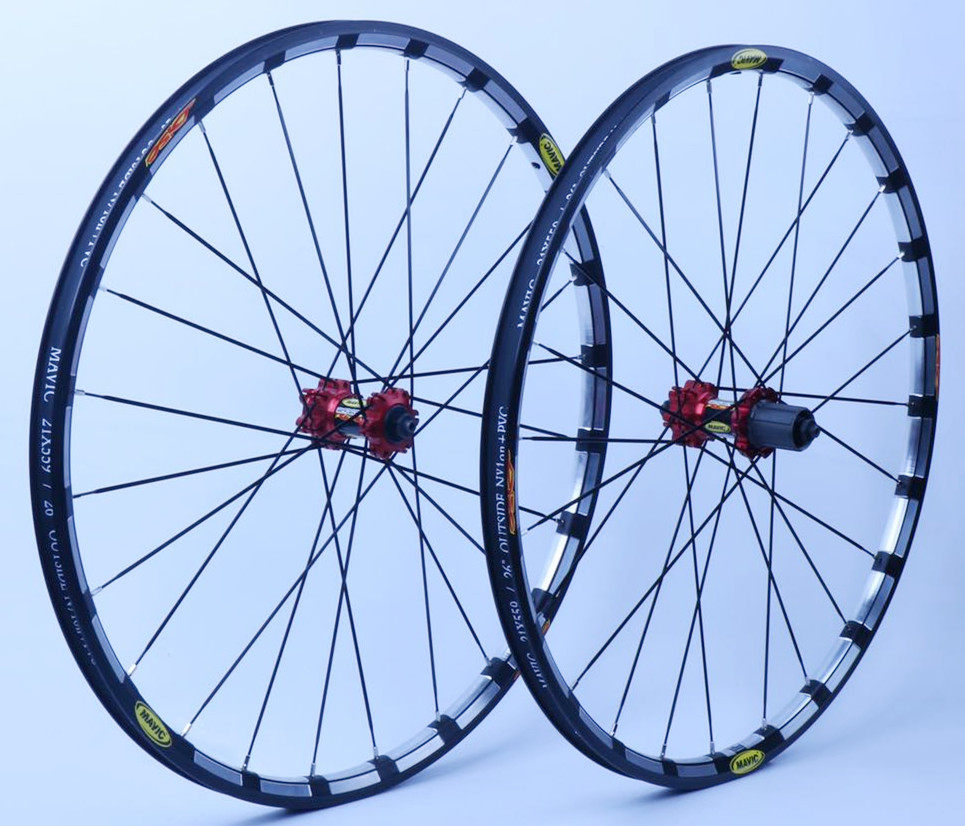 轮组马威克威克山地自行车碟刹maviccr外贸26寸自行车轮组