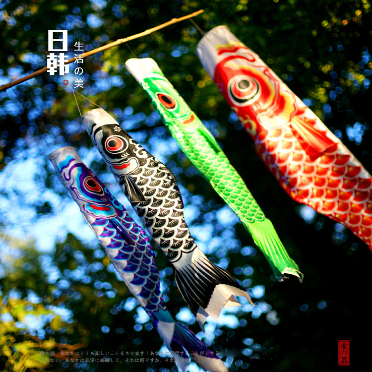 鲤鱼日韩和风鱼旗日式家居创意装饰品料理户外节庆布艺用品