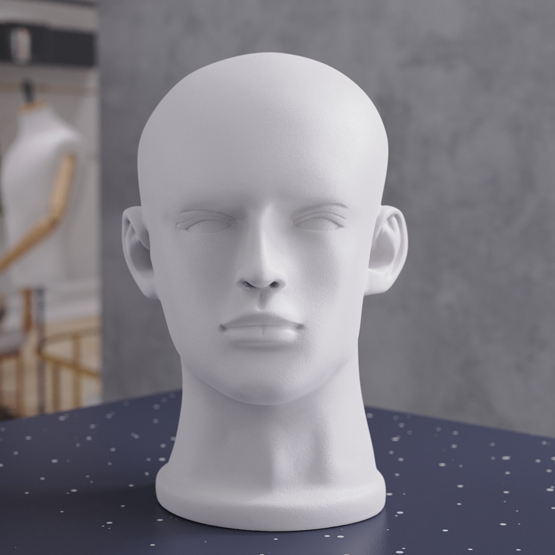 人头万世宫头模模特男头假人耳机眼镜镜头展示架其它假发