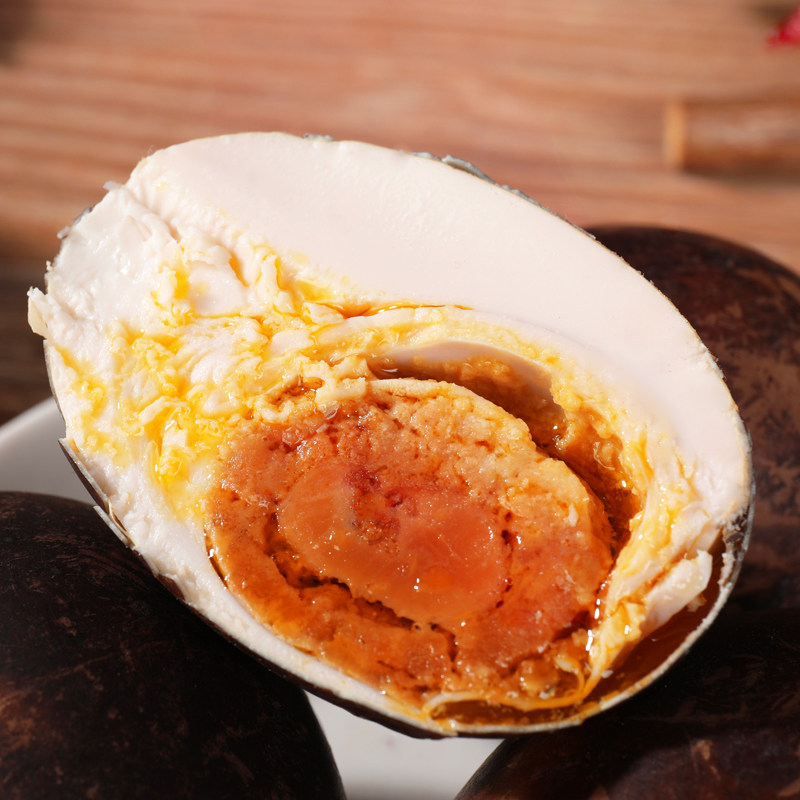 衡水烤鸭蛋熟咸鸭蛋正宗河北衡水湖特产真空独立包装10枚泥腌流油