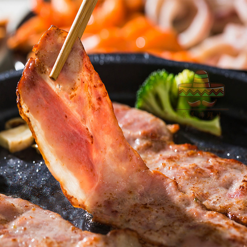 培根雪花经典肉片家用早餐手抓烧烤意面披萨培根