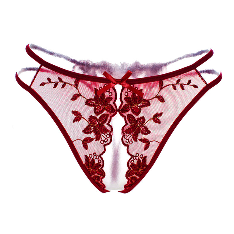 女士开裆调情情侣憾开档舒适性性惑内内系带夏性感平角裤