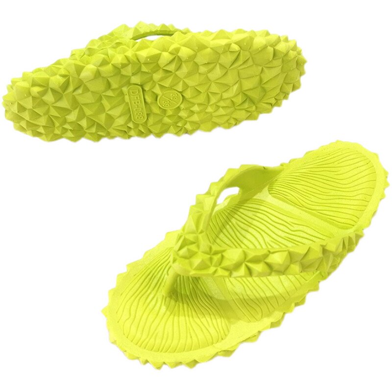 越南人字沙滩榴莲创意网红抖音耐磨防滑温突一字拖