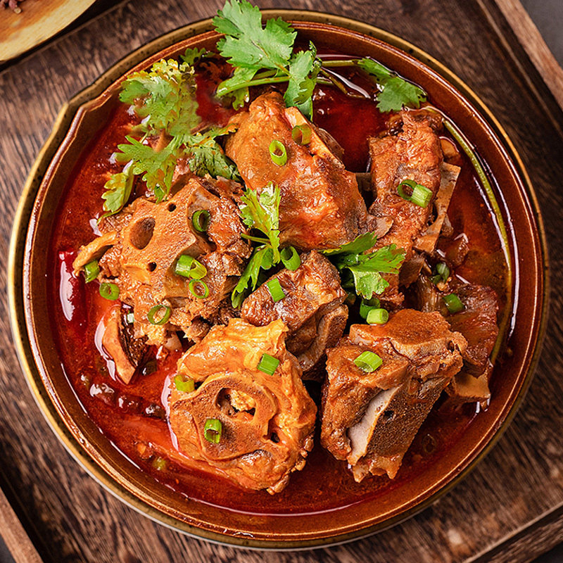 月盛斋羊蝎子火锅老北京清真即食新品新鲜脊骨羊肉类