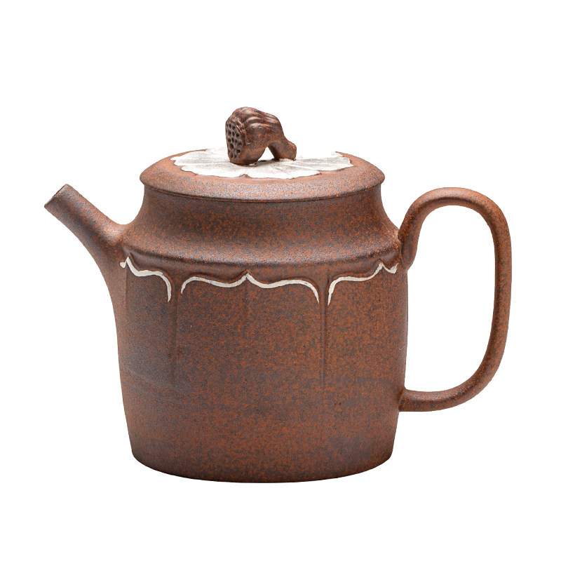 茶壶泡茶奉茗灰念老岩手工鎏银陶瓷家用中式茶壶