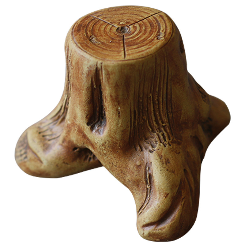 奉茗紫砂仿生树桩盖置手工陶瓷茶道零配茶宠茶道