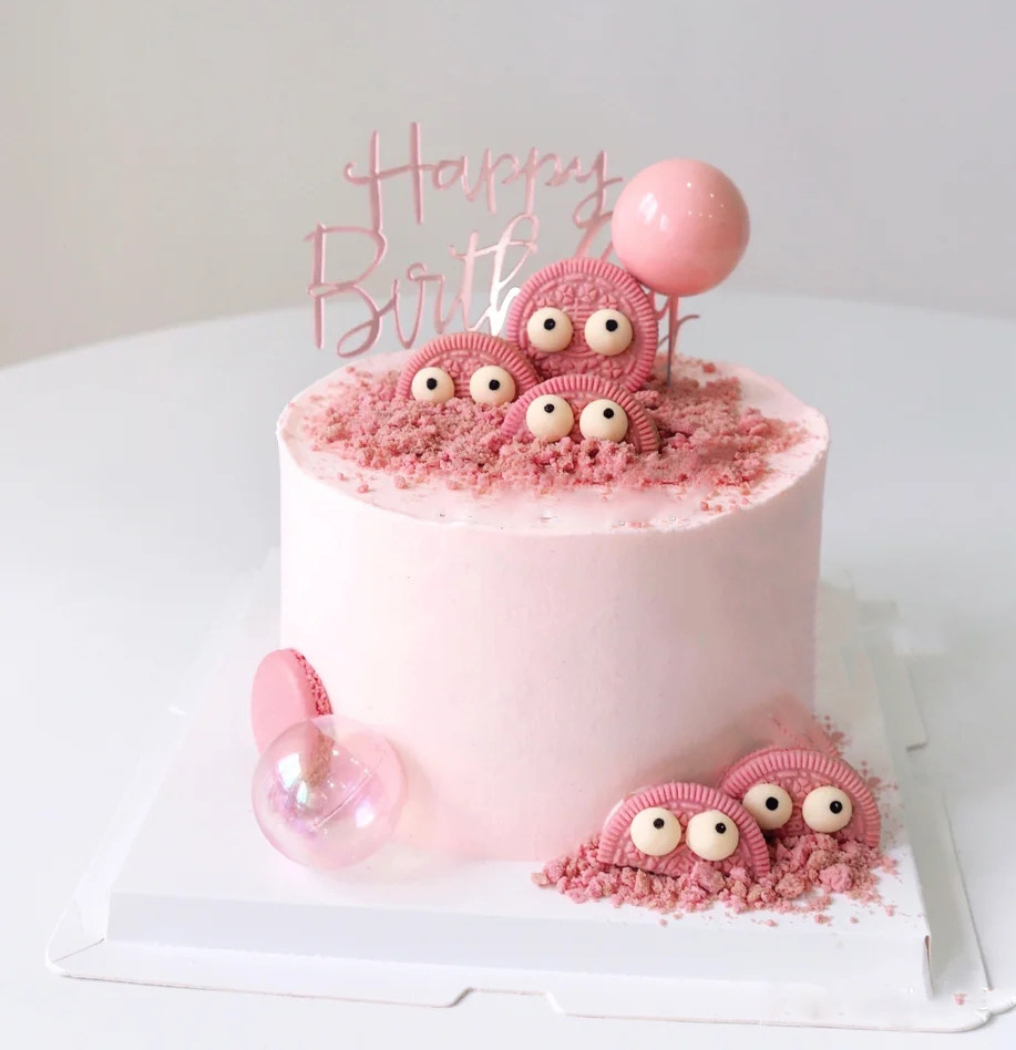 奥利利奥夹心奶油简约生日蛋糕个性长沙同城新鲜蛋糕