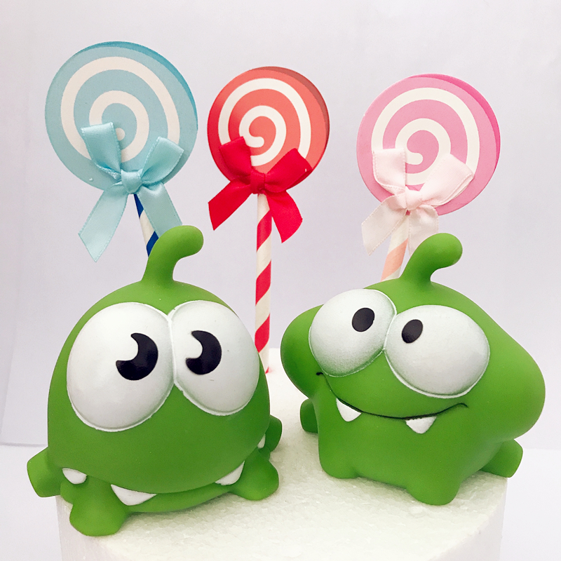 绳子青蛙生日蛋糕装饰摆件绿豆蛙儿童卡通公仔烘焙节日装扮用品