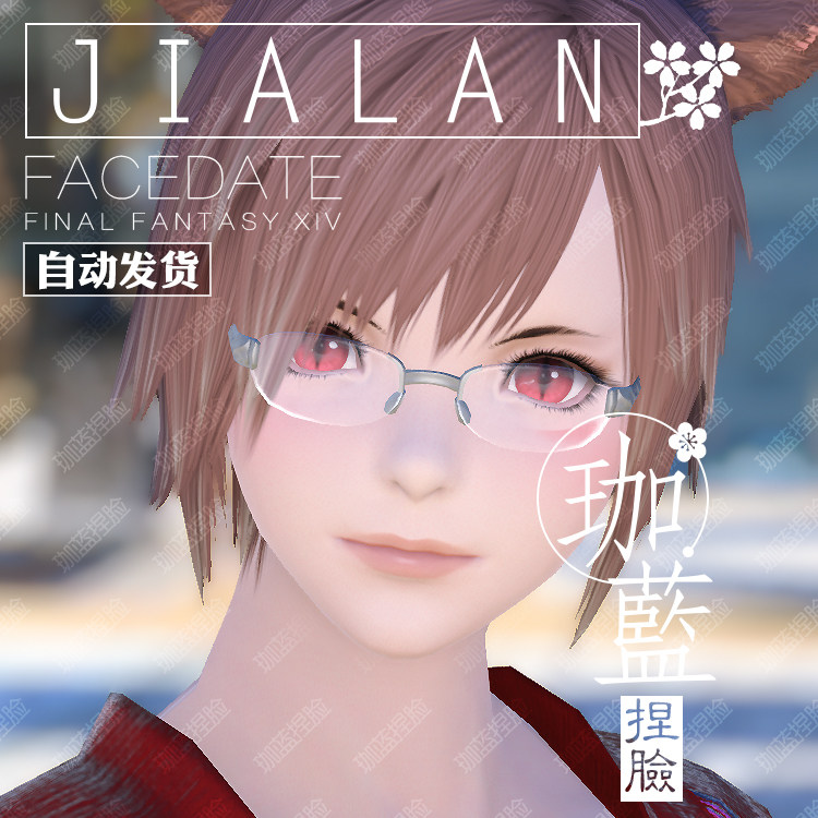 珈蓝最终幻想ff14捏脸数据脸型魅族猫女猫娘日猫其它设计服务
