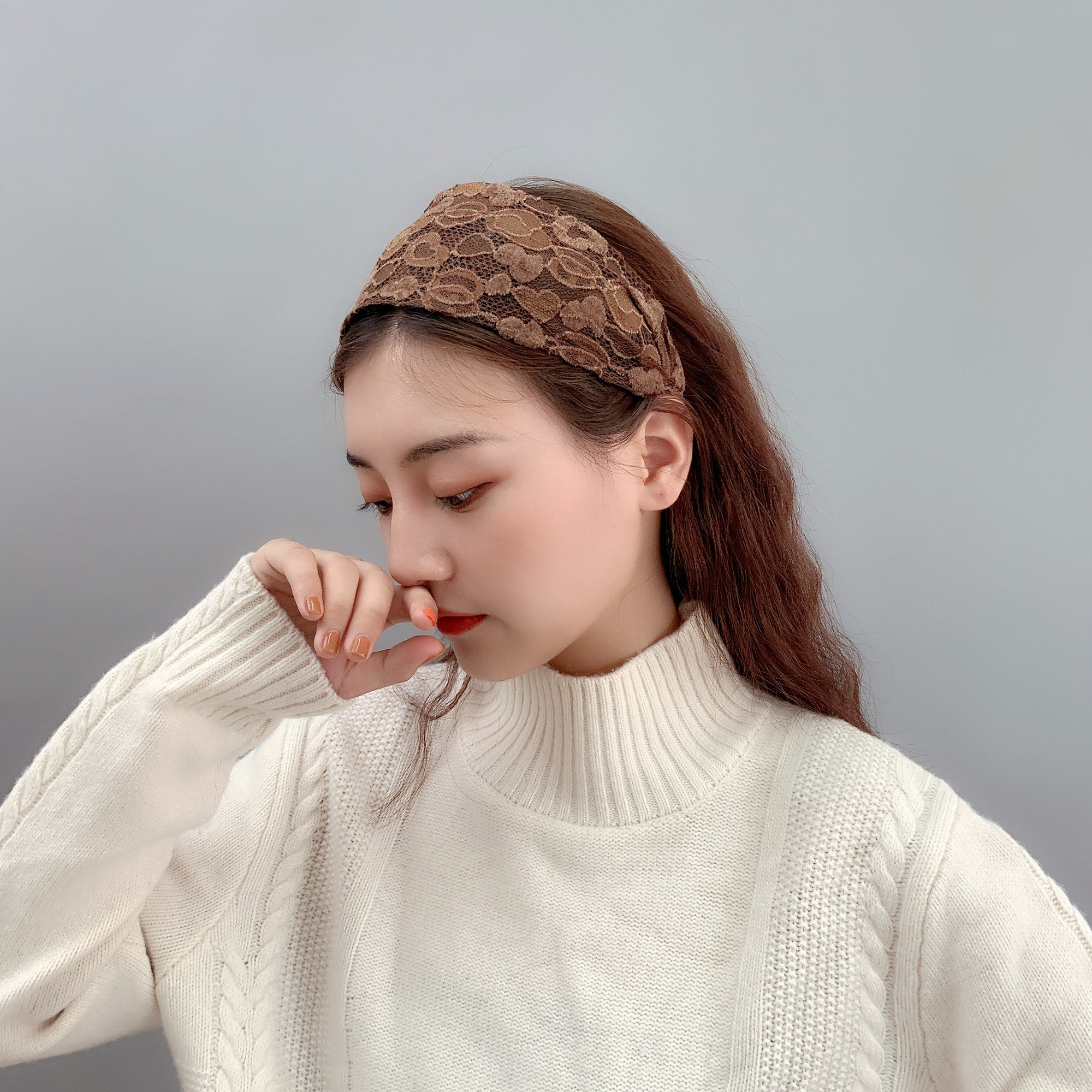 带齿头箍韩国简约发饰发夹发卡蕾丝压发箍发带卡子夹子女头饰品