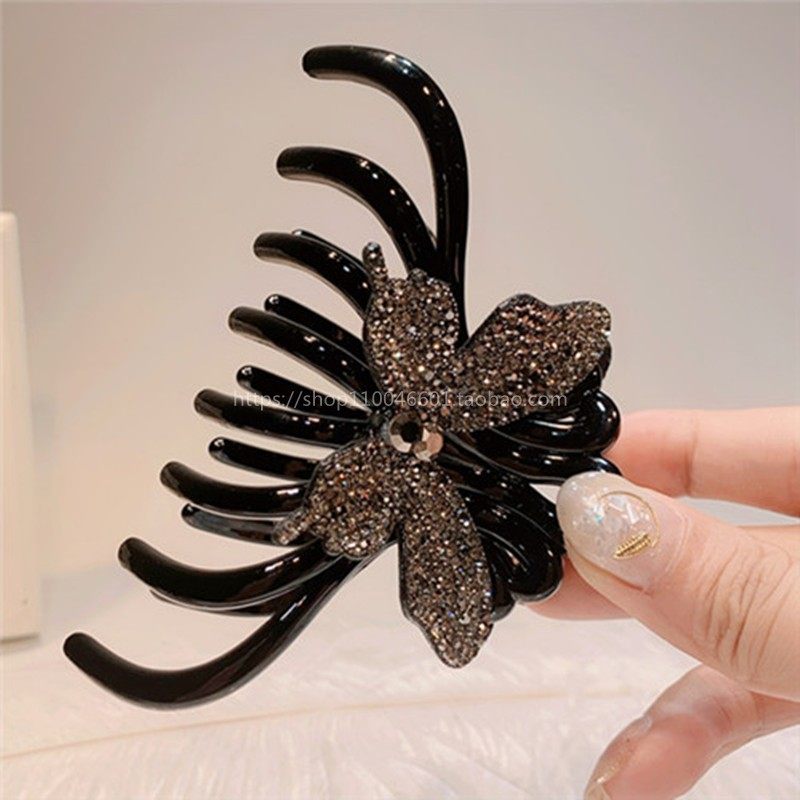 蝴蝶抓夹发夹后脑勺大号亚克力发抓盘发头饰韩国发饰