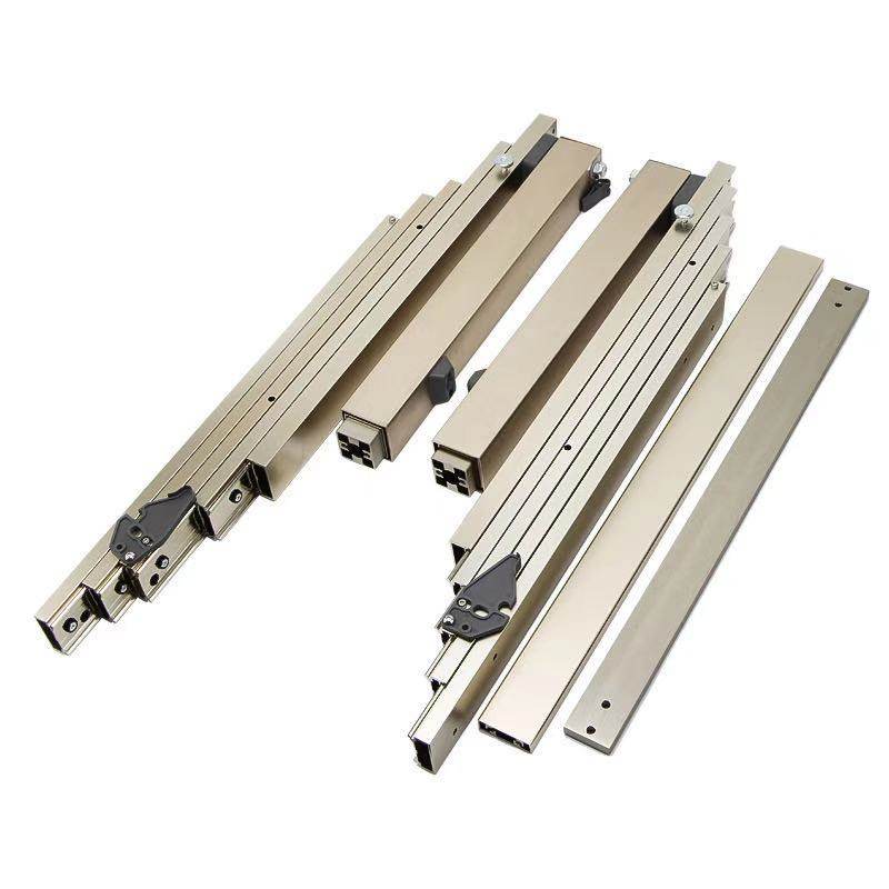折叠隐藏藏式导轨铝合金橱柜抽屉伸缩餐桌滑轨导轨