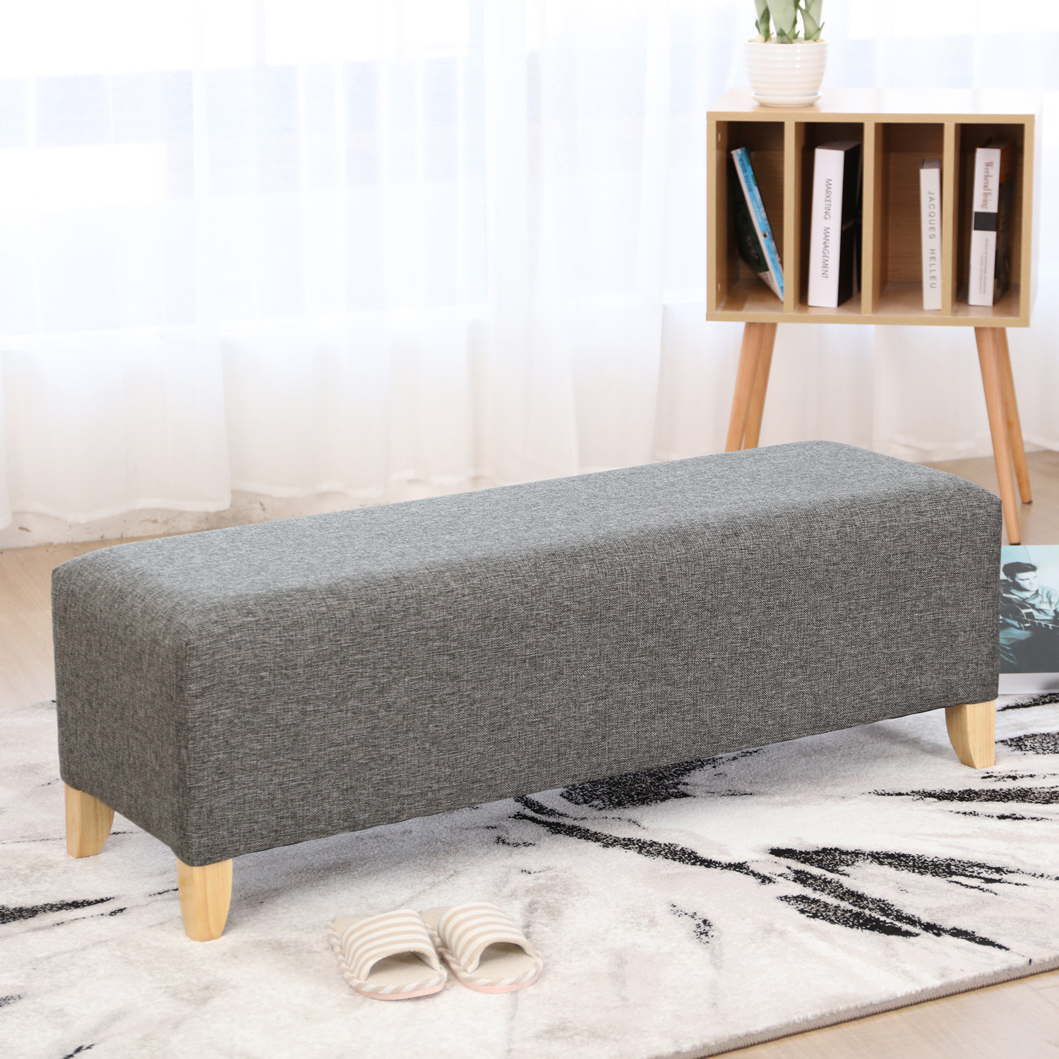 沙发凳子长方形长条条凳布艺矮凳长凳服装店换鞋换鞋凳