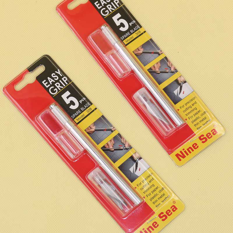 台湾九洋ninesea金属铝杆雕刻笔刀叶式切割雕刻刀