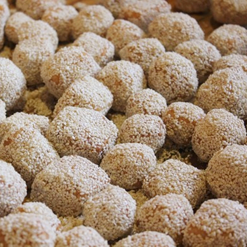 三原蜂蜜蓼花糖陕西特产白芝麻廖花糖500g装传统糕点2份包邮