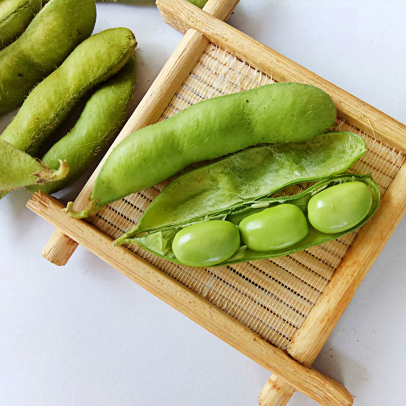 毛豆角 500g 农家自种 新鲜青毛豆绿 蔬菜 毛豆荚生带壳青豆 日天