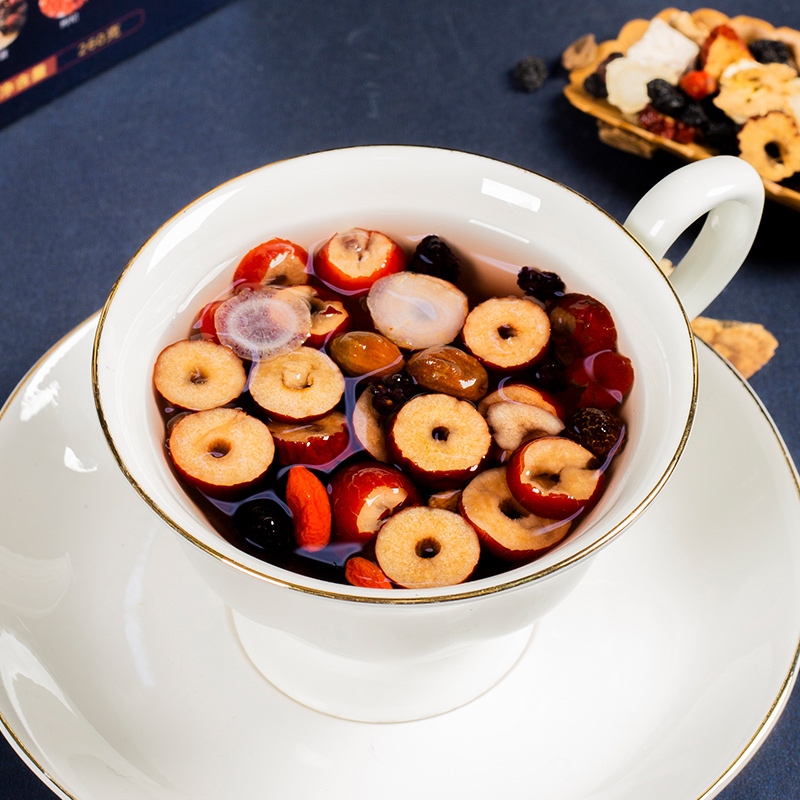 人参十宝茶黄枸杞子桑葚大枣益智仁煮水代茶叶养生茶