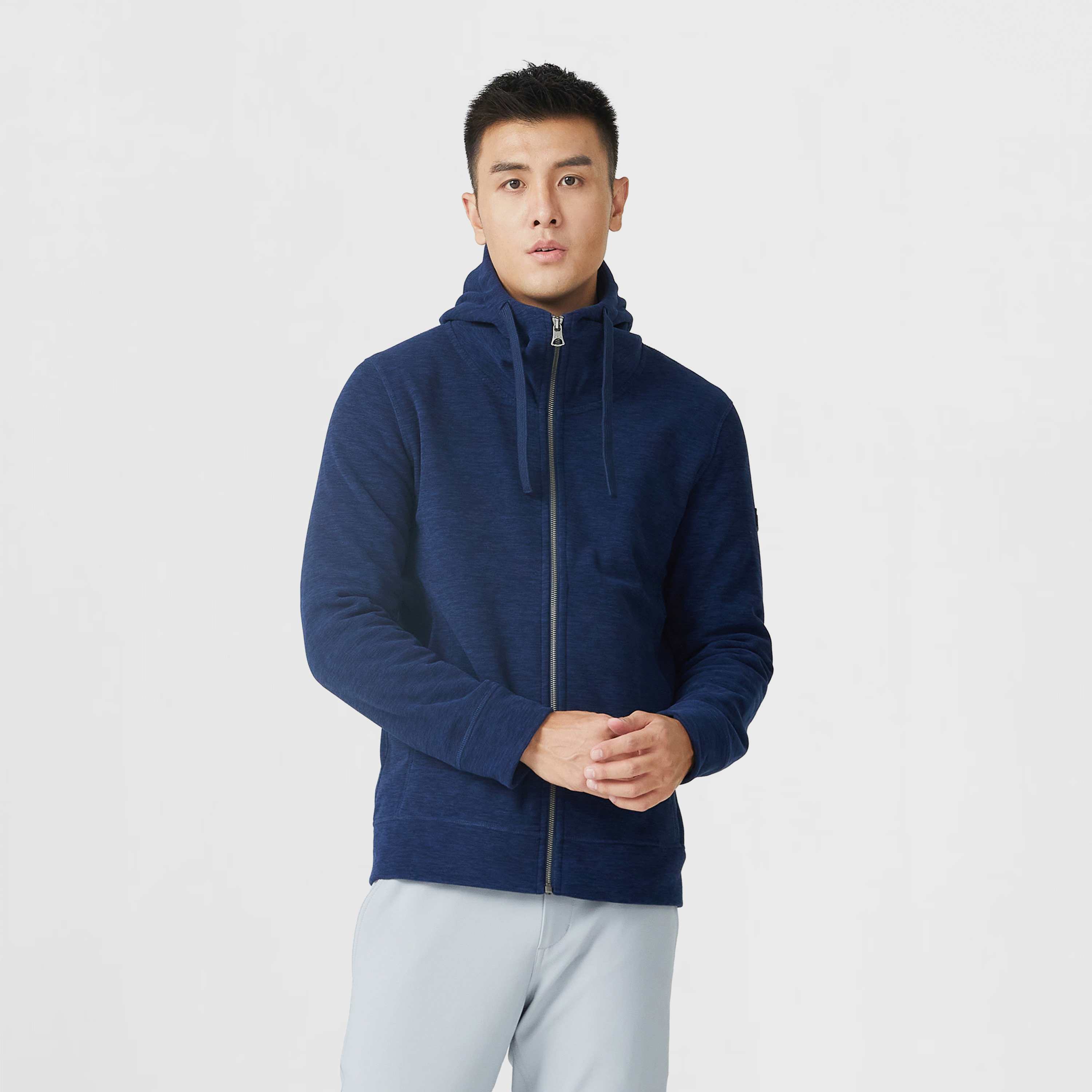 aigle艾高20年秋冬bergf20男款保暖全拉绒衣抓绒衣