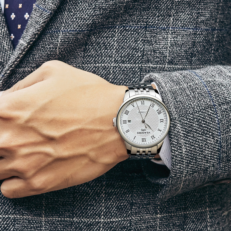 威顿1985(veadons)手表男士手表机械表男表商务时尚全自动机械