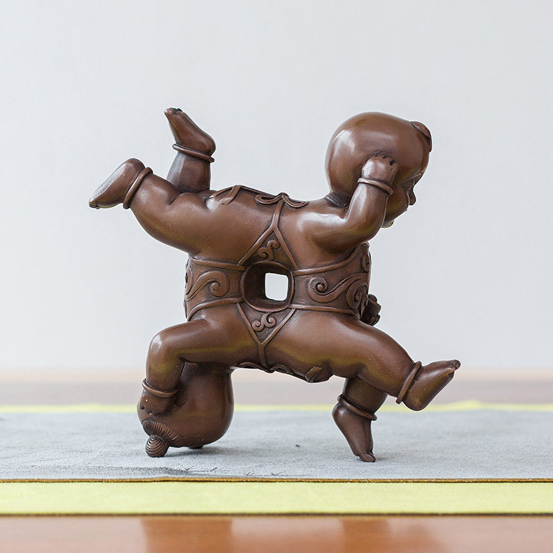 铜韵堂铜制四喜喜娃娃中式摆件结婚婚庆情人节礼品摆件