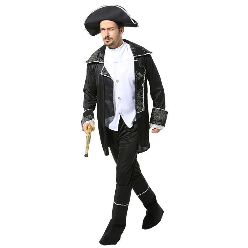 服装万圣节成人化妆舞会加勒比海盗船长表演海盗cos服饰