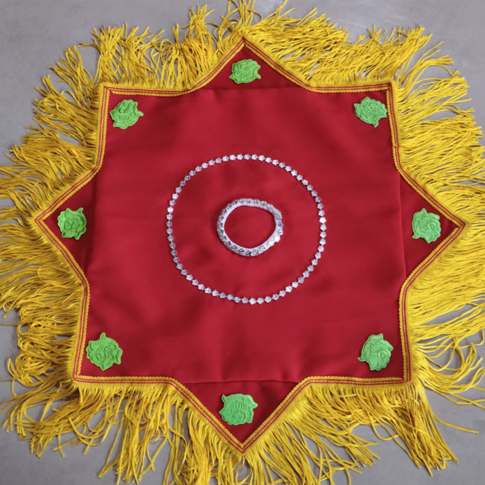 新款带穗秧歌手绢东北二人转大秧歌八角流苏麻纱更多舞蹈配饰