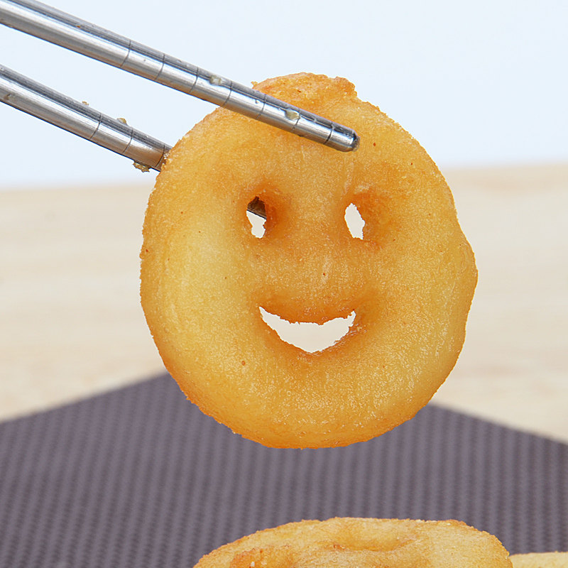 包邮蓝顿旭美笑脸薯饼2kg冷冻开心脆薯油炸薯类制品