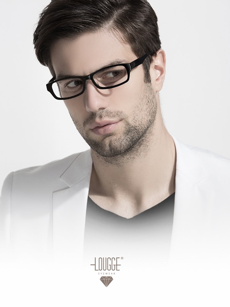 英国lougge眼镜框镜架男超轻板材眼镜架近视镜眼镜框男全框配眼镜