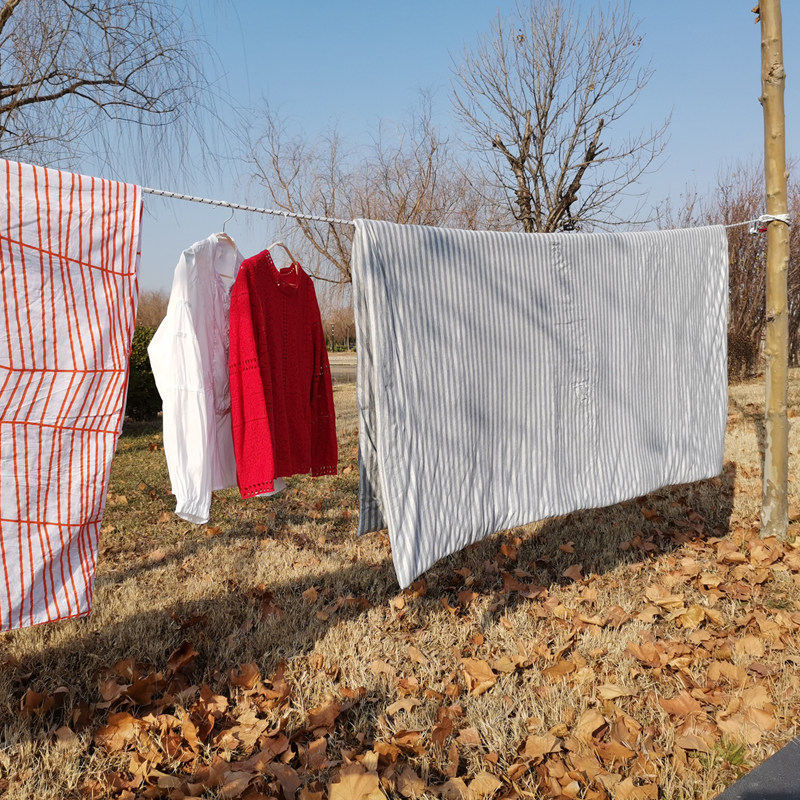 晾衣绳室内免打孔涤纶绳神器户外挂晒衣服绳子晒被子防风防滑