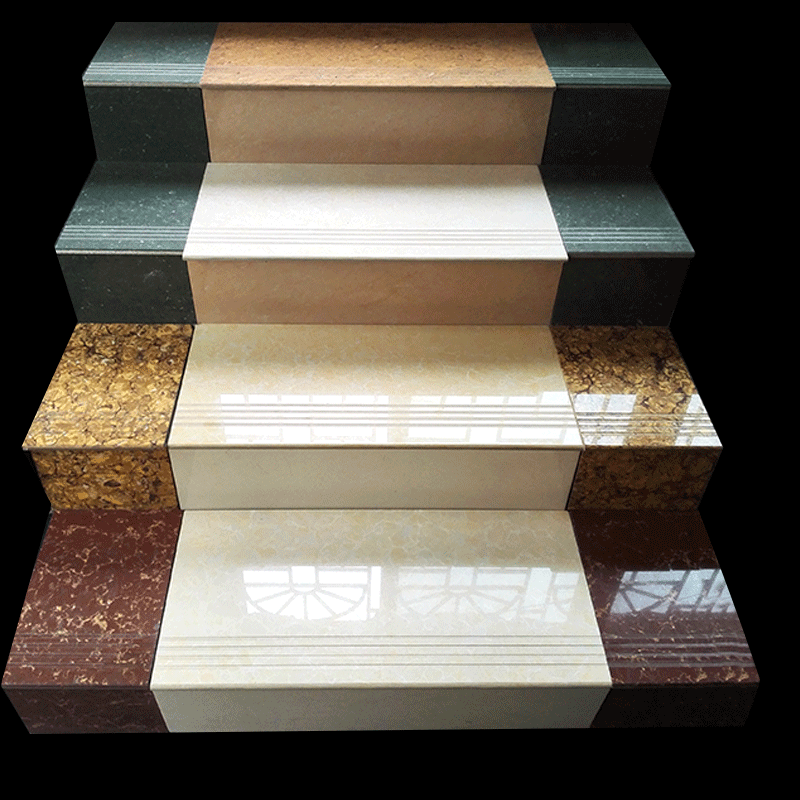 专业定做楼梯板梯级砖地板砖 瓷砖楼梯砖抛光砖楼梯台阶踏步