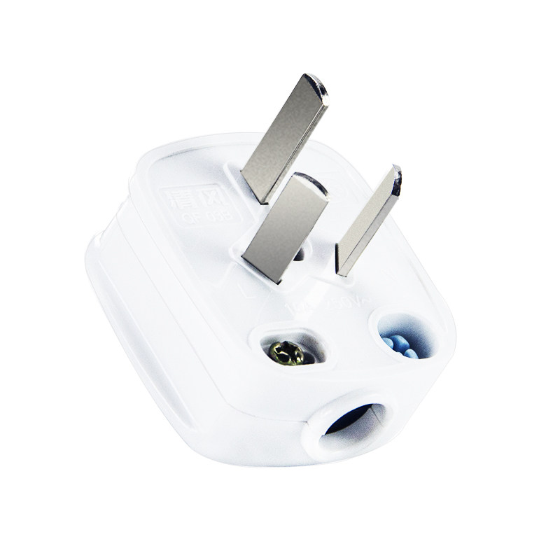 插头清风两头二孔两项10a16a大功率接线电源插头