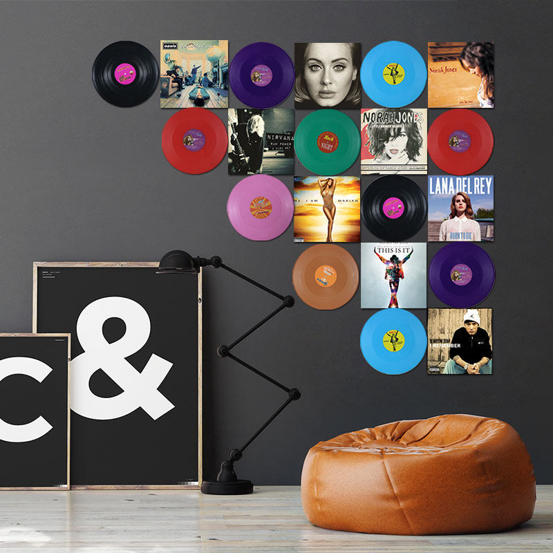 复古黑胶唱片装饰创意墙体壁饰壁挂店铺酒吧壁饰