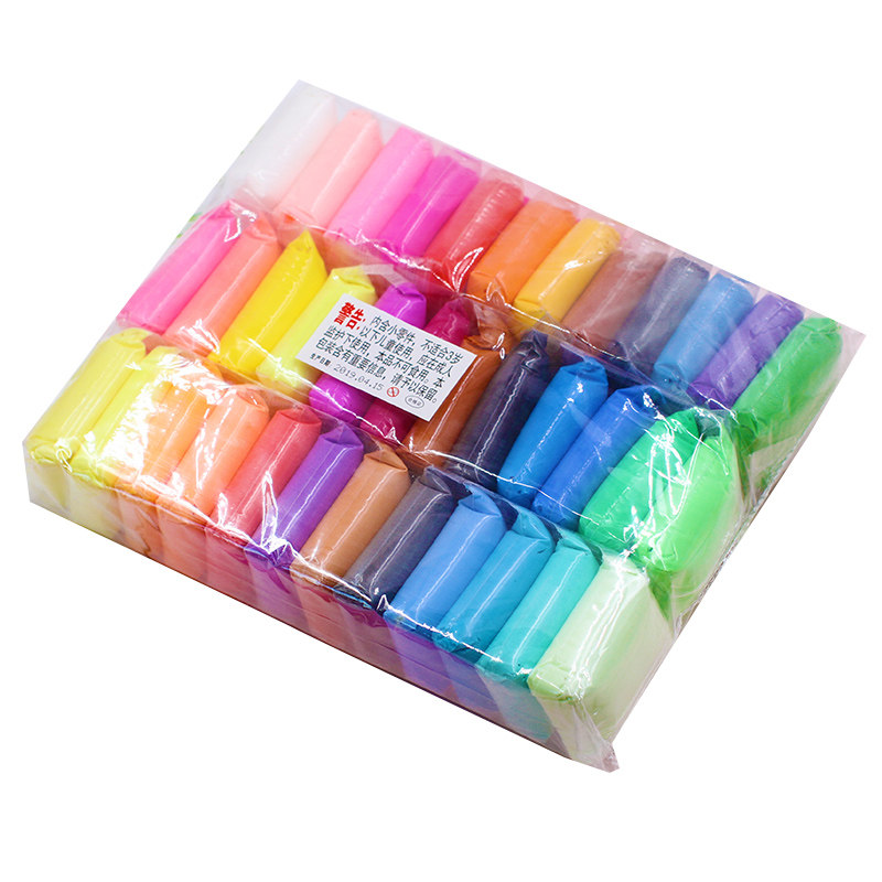 彩泥24色超轻粘土100克无毒儿童手工diy材料粘土