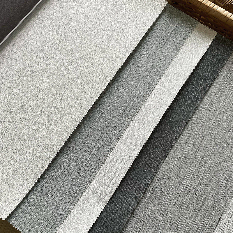 现代简约特种纱线无缝墙布实体高端竖条条纹卧室无缝墙布