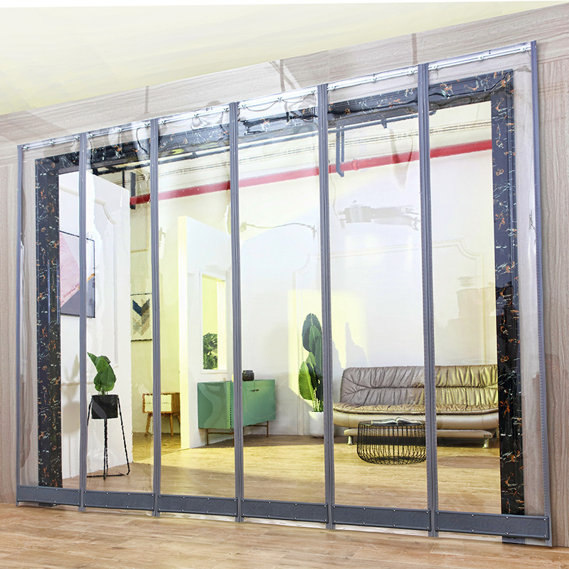 门帘空调磁铁超市防风隔热塑料隔断帘磁夏季门帘