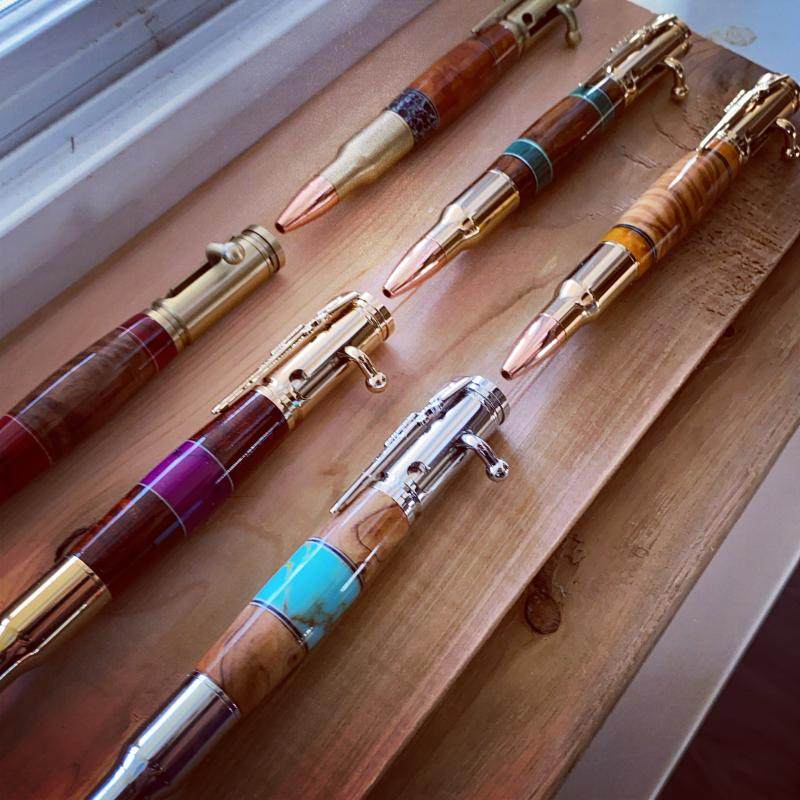 收藏弹笔笔枪笔拉杆名木珍贵荒野的呼唤手工匠复古呼唤中性笔